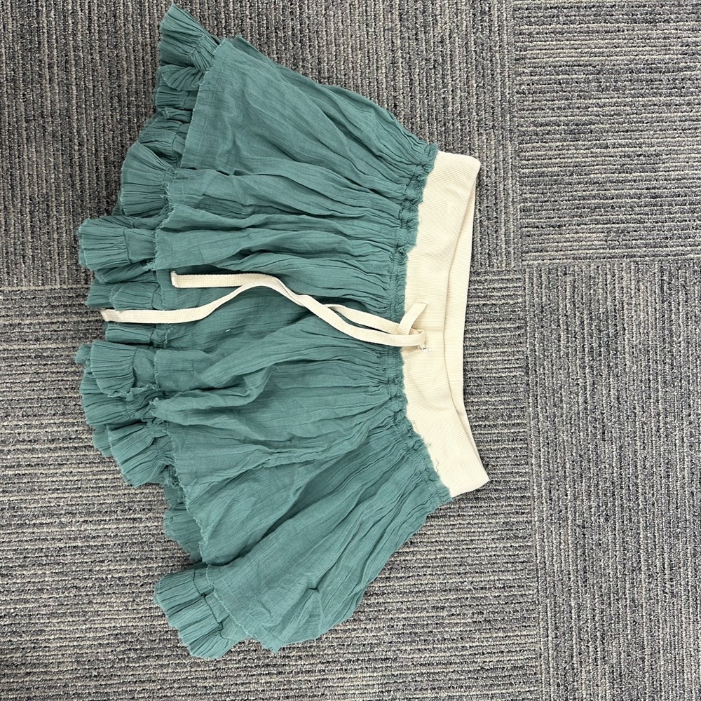 Free People Kids Skirt in Teal and Cream